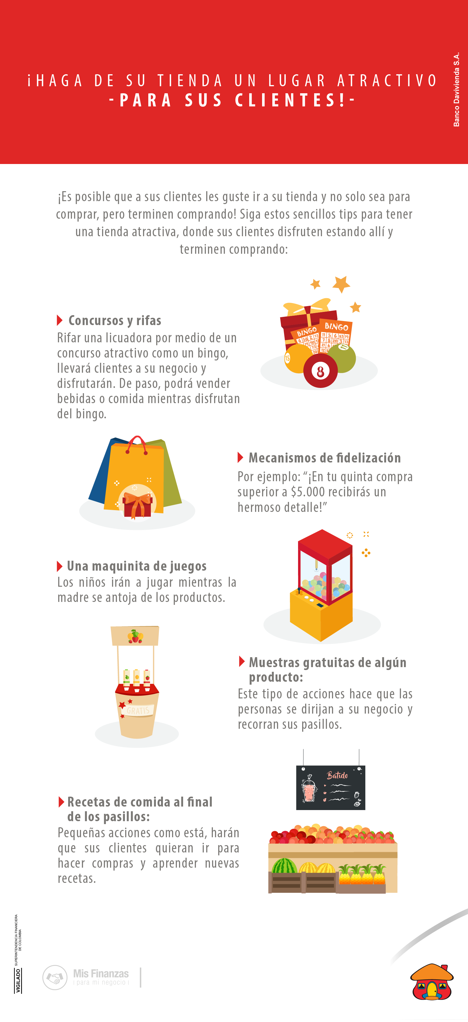 Haga de su tienda un lugar atractivo para sus clientes