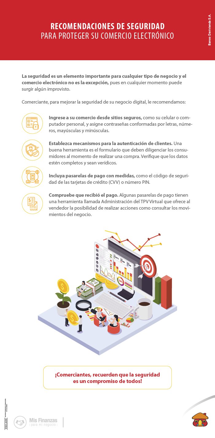 Recomendaciones de seguridad para proteger su comercio electrónico