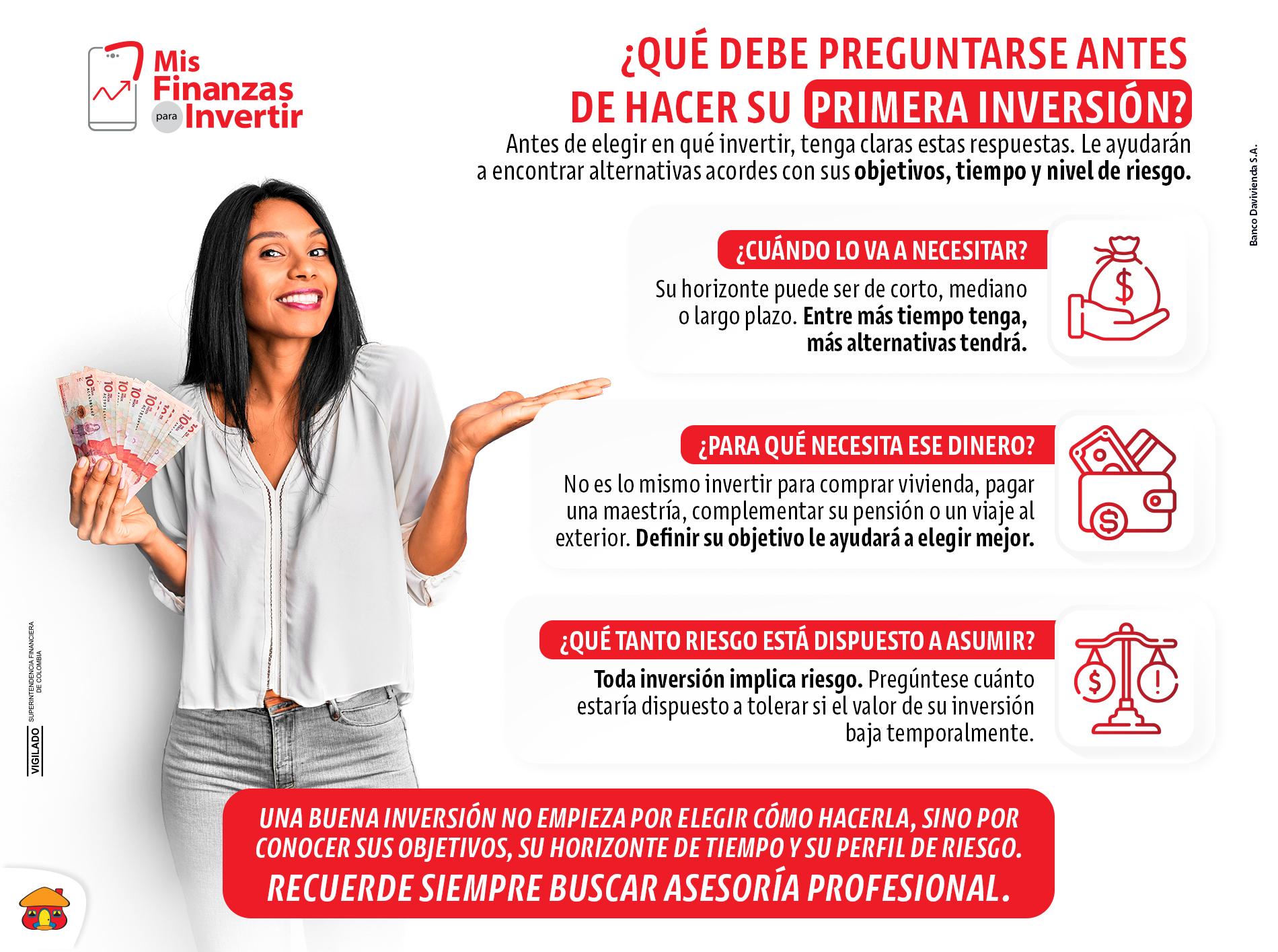 3 cosas que debe tener claras antes de hacer su primera inversión