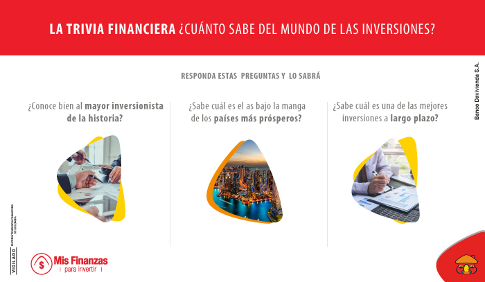 Trivia Financiera, ¿cuánto sabe del mundo de las inversiones?